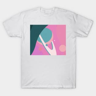 Aqua Saturn T-Shirt